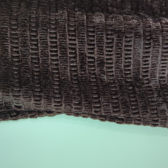 Kathie Lee Collection Turtleneck Short Sleeve Top L Brown - Picture 7 of 11